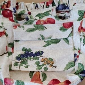 Longaberger SMALL BOARDWALK LINER Fruit Medley